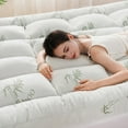 thumbnail image 1 of 3 Inch Twin Mattress Topper – Cooling Memory Foam Mattress Topper for Back Pain Relief, Bamboo Viscose Air Layer, 1700 GSM Fill, Deep Pocket Fits 8–21 Inch, 1 of 8