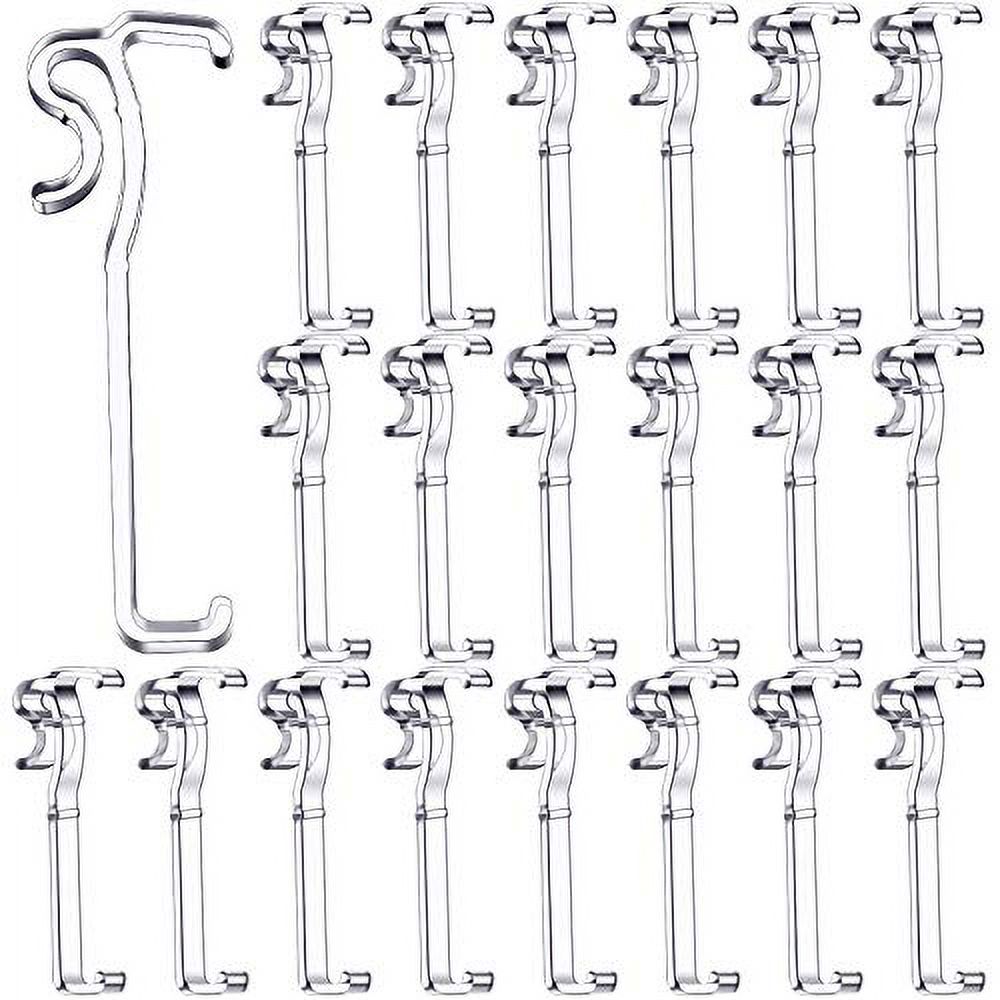 3 Inch Valance Clips Window Blind Clips Clear Plastic Valance Retainer