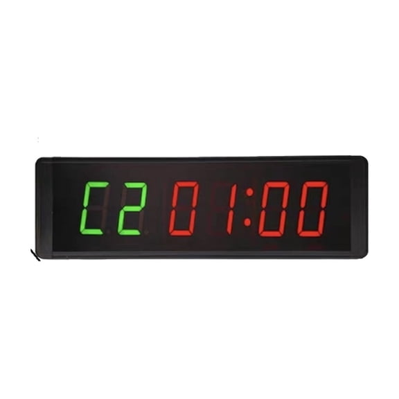 3 Inch Wall Mounted Programmable Countdown Interval Gym Timers LED Stopwatch Clock
