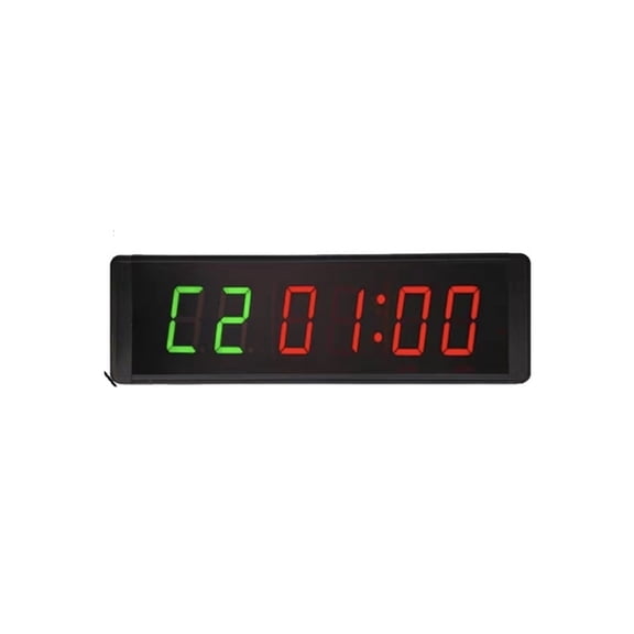 3 Inch Wall Mounted Programmable Countdown Interval Gym Timers LED Stopwatch Clock
