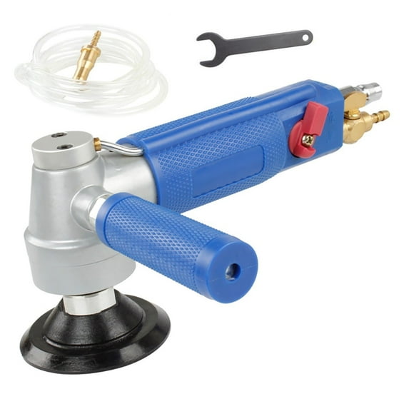 3 Inch Water Injection Pneumatic Water Mill Professional Pneumatic Water Sander Air Wet Marble Polishing Machine With 1.8M Pipe ,High Efficiency