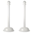 thumbnail image 1 of 3 Inch White Heavy Duty Stanchion (2 Pk), 1 of 9