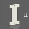 thumbnail image 1 of 3 Inch White Metal Letters, Modern Metal House Address Letters and Numbers for Outside Signs, Outdoor Mailbox Numbers, for Door, Apartment, Office, Home Use(Letter I), 1 of 6