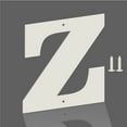 thumbnail image 1 of 3 Inch White Metal Letters, Modern Metal House Address Letters and Numbers for Outside Signs, Outdoor Mailbox Numbers, for Door, Apartment, Office, Home Use(Letter Z), 1 of 6