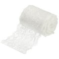 thumbnail image 1 of 3 Inch Wide 10 Yard Lace Ribbon Floral Pattern Rose Embroidered Lace Trim for Sewing Making, and DIY Crafts, Gift Wrapping, Bouquets,White, 1 of 6