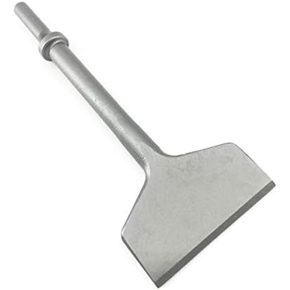 3 Inch Wide Air Chisel Bit, Pneumatic Tile & Thinset Scaling Chisel - 0.401 Inch Shank, Wall & Floor Tile Remover, Floor Scraper, Works with Air Hammer
