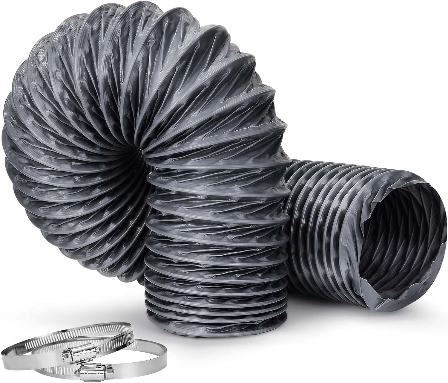 3 Inch X 16FT Diesel Heater Exhaust Pipe, Flexible Nylon Ducting – Wear-Resistant & Tear-Proof Venting Hose, Upgraded Fire-Resistant Hose for HVAC, Greenhouse & Diesel Heater