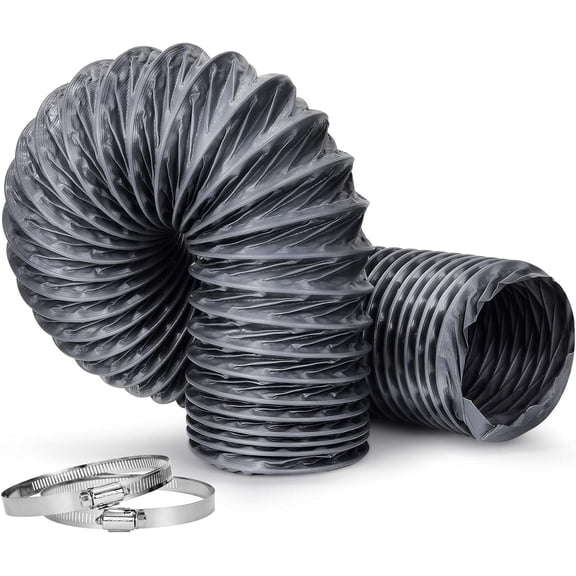3 Inch X 16FT Diesel Heater Exhaust Pipe, Flexible Nylon Ducting – Wear-Resistant & Tear-Proof Venting Hose, Upgraded Fire-Resistant Hose for HVAC, Greenhouse & Diesel Heater