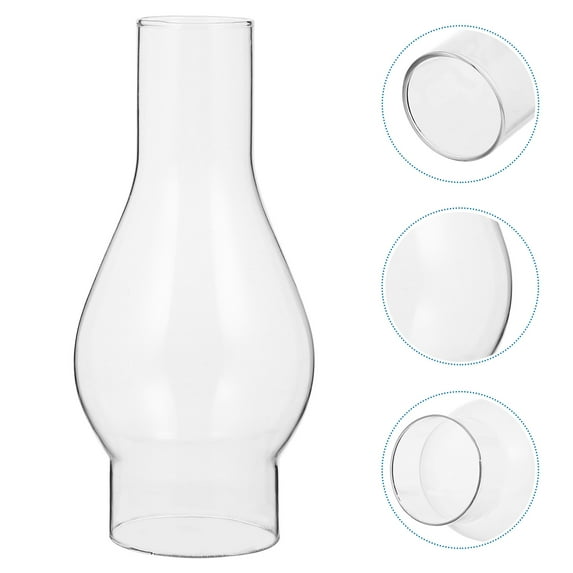 3 Inch by 7 Inch Clear Glass Oil Lamp Chimney for Vintage and Restoration of Antique Oil and Kerosene Lamps