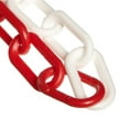 thumbnail image 1 of 3 Inch x 100 Feet Red/White Red Plastic Safety Chain, 1 of 9