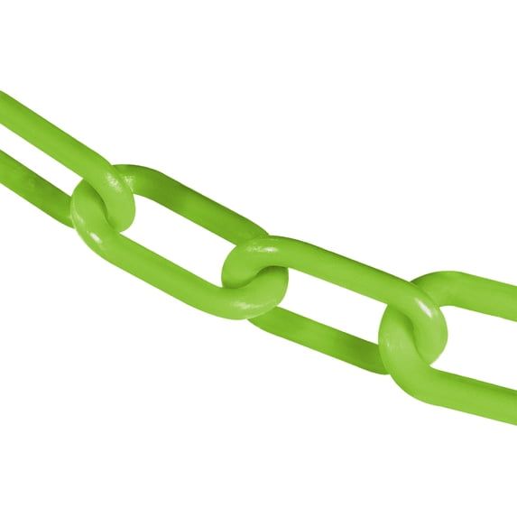 3 Inch x 25 Feet Safety Green Plastic Safety Chain