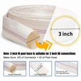 7 Foot Pool 3 Inch x 26.2 Feet Length Swimming Pool Backwash Hose PVC Lay-Flat ...