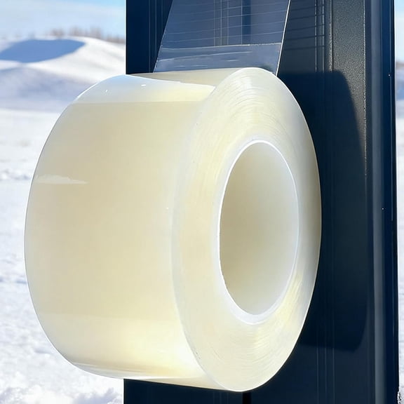 3 Inch x 65 FT Transparent Draft Blocker Weather Sealing Tape, No Residue Strong Adhesive Waterproof Window Air Gap Insulation Tape for Home Cooling & Heating Saving