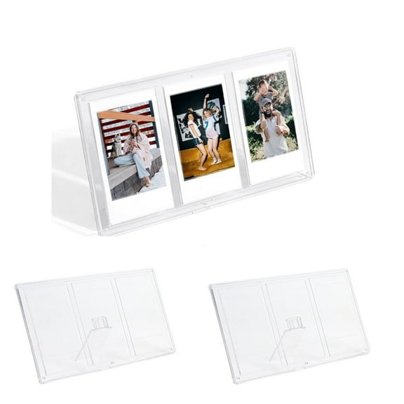 3 InchPicture Display Frame,2pcs Plastic Lightweight Triple Frame for Home,TGY Multi-Functional Collage Display Holder for Bedroom,Home