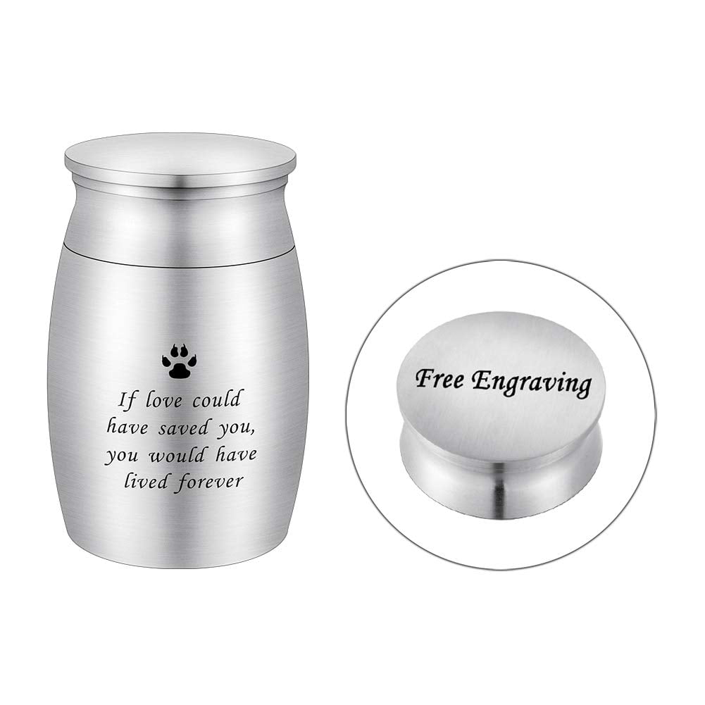 3 Inches Small Keepsake Cremation Urn for Human / Pet Ashes Mini Cremation Urns Memorial Ashes Urn Mini Urn Stainless Steel Ashes Holder Small Ash Urn for Ashes