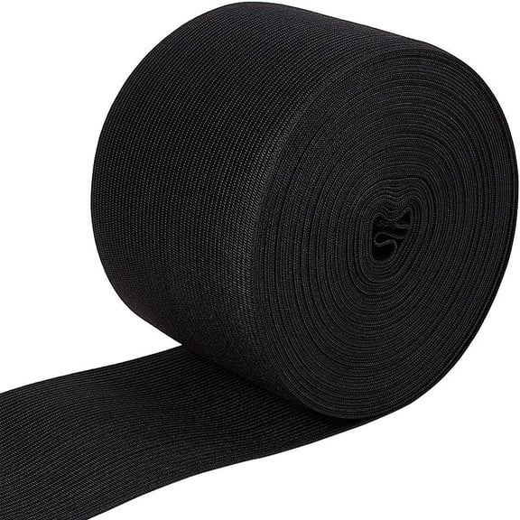 3 Inchx 8.5 Yards Knit Elastic Band Flat Stretch Elastic Band for DIY Sewing Project Waist Band Making Black for making