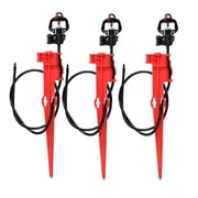 3 Jain 2002 AquaSmart Micro Sprinkler 7.4 GPH Drip Irrigation w/ 1/4" Tubing 36"