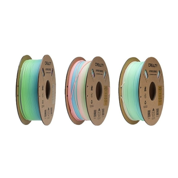 3 KG Creality Hyper Rainbow PLA 3D Printing Filament High-speed 1.75mm Vibrant Short & Long Gradients 3D Printer Filaments-Multicolor