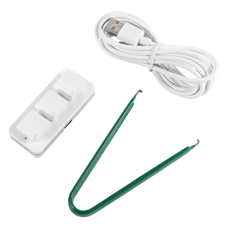 3 Keys Custom Mini Keyboard Copy Paste Cut Select All Enter White ...
