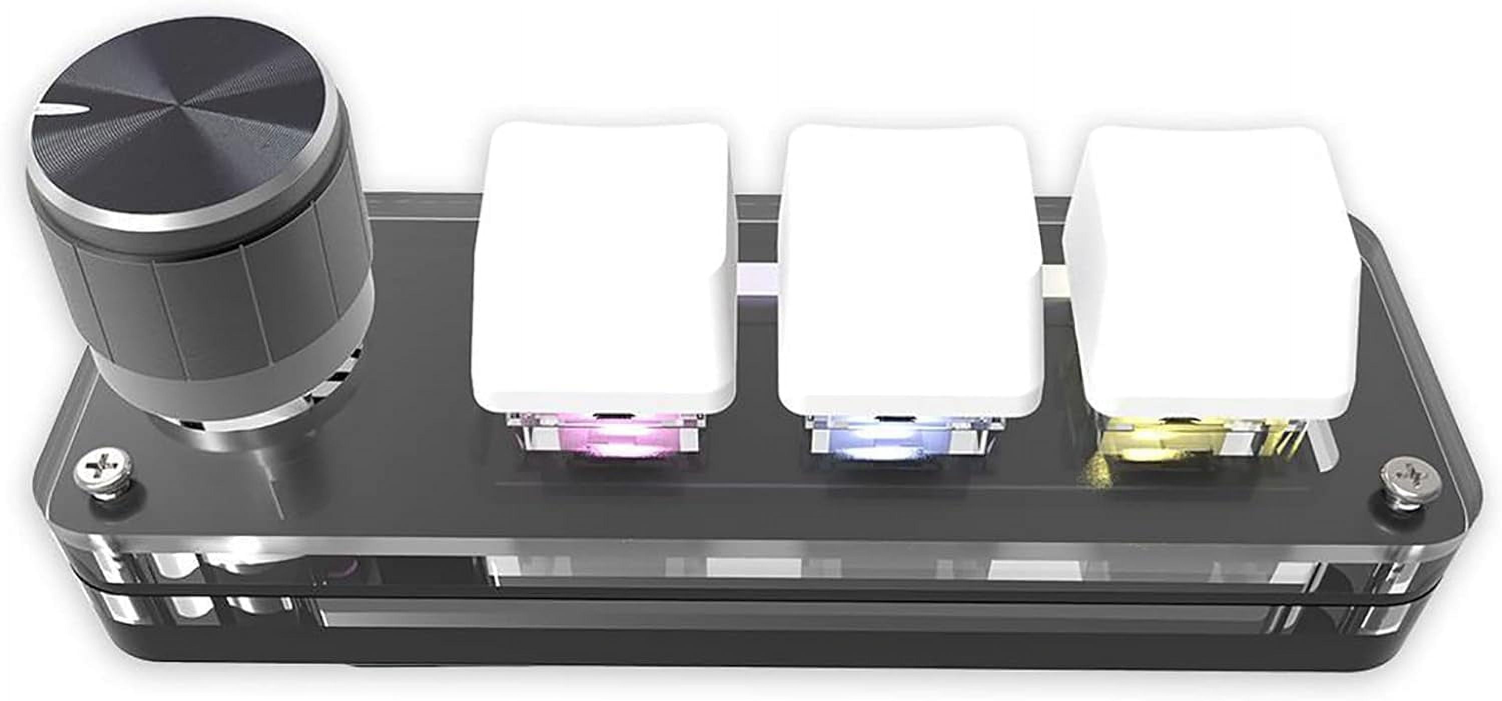 3 Keys Programming Macro Knob Keyboard Copy Button Gaming Keypad ...