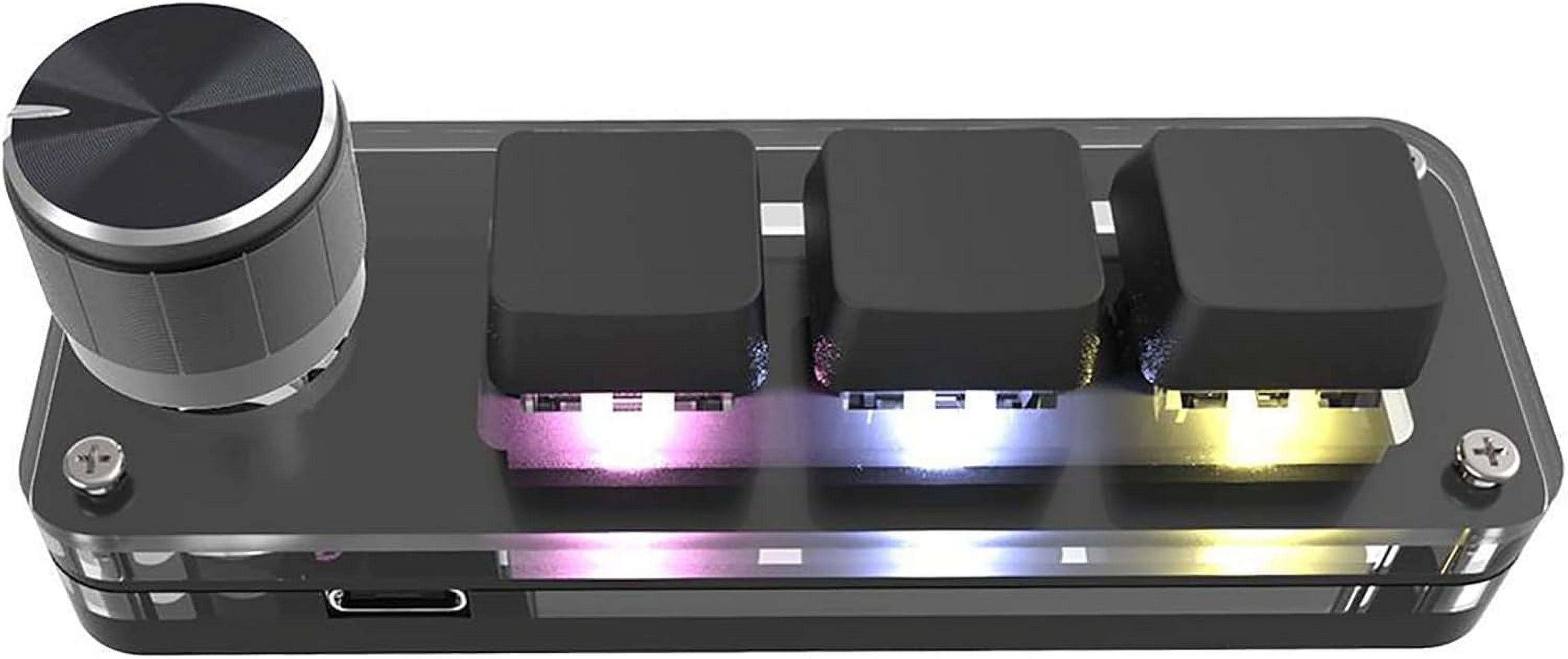 3 Keys Programming Macro Knob Keyboard Copy Button Gaming Keypad ...