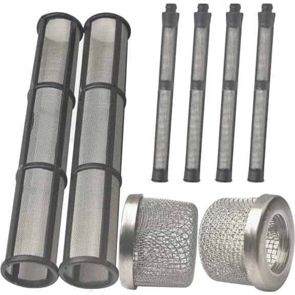 3 Kinds Airless Spray Filter Screen Set: Suction Pipe, Spray Pump Inner Core & Spray Gun Filter, for Graco 695/795/1095/1595/3900/5900/7900 Sprayers$$Tools & Hardware Other