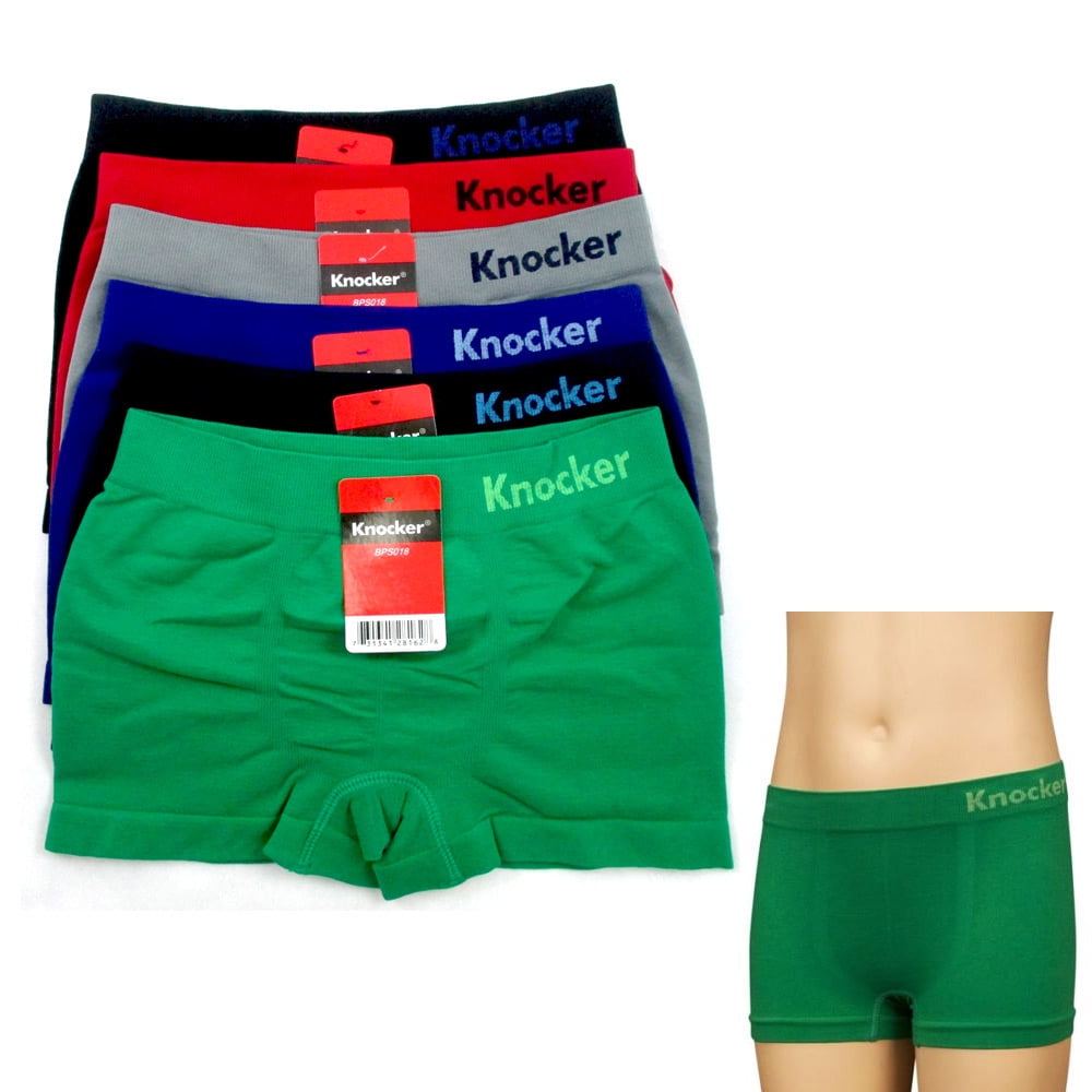 3 Knocker Boys Boxer Shorts Seamless Briefs Spandex Kids 3 Knocker Boys Boxer Shorts Seamless Briefs Spandex Kids