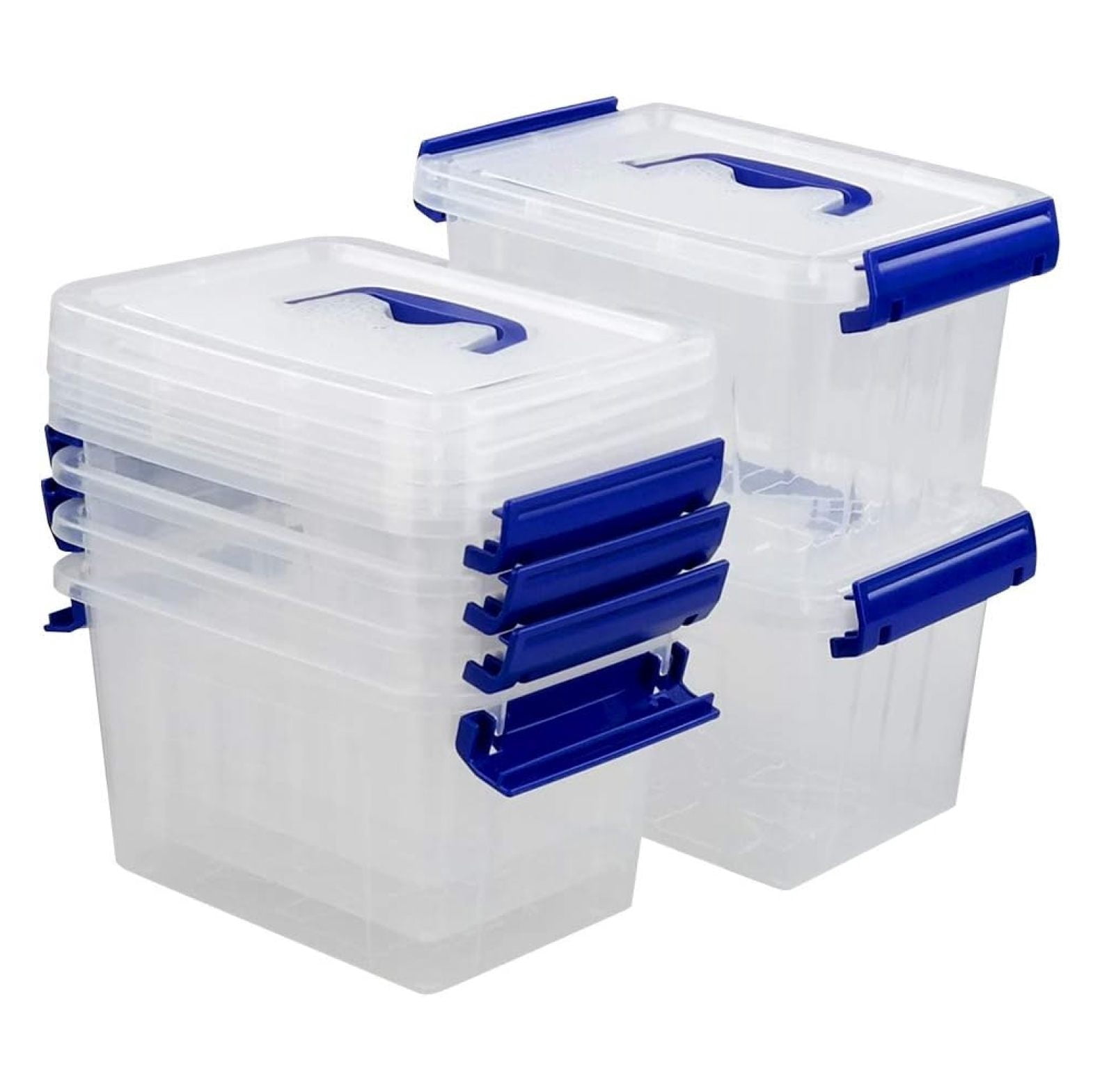 3 L Clear Storage Box, Small Plastic Storage Boxes, 6-Pack - Walmart.com