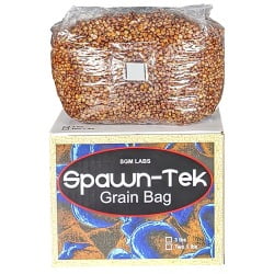 3 LBS. Grain Spawn Bags with Hydrated Nutrient-Rich Milo/Sorghum, Self-Healing Injection Port