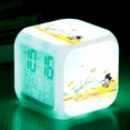 thumbnail image 1 of 3＂LED Alarm Clock Cute Cartoon Anime Pattern Desk Table Glowing Electronic Colorful Digital Clock for Girl Boy Kids Children Bedroom Toy Birthday Present Gift, 1 of 7