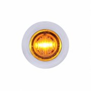 United Pacific 37969 3 LED Dual Function Mini Marker Light, Amber