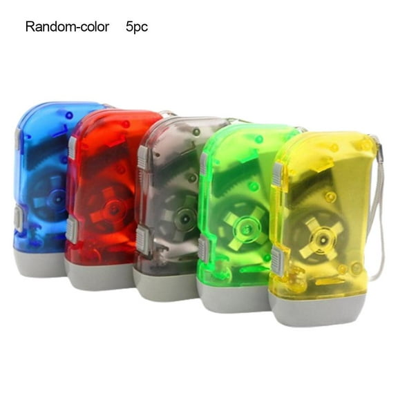 3 LED Dynamo Hand Crank Flashlight, Battery Free for Camping & Emergencies
