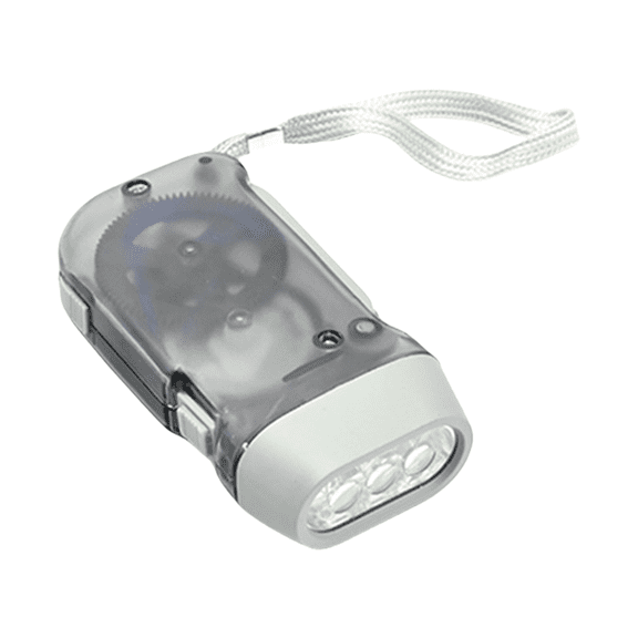 3 LED Hand Pressing Dynamos Crank Power Flashlights Torches Light Hand Press Crank Camping Lamp Easy to Use