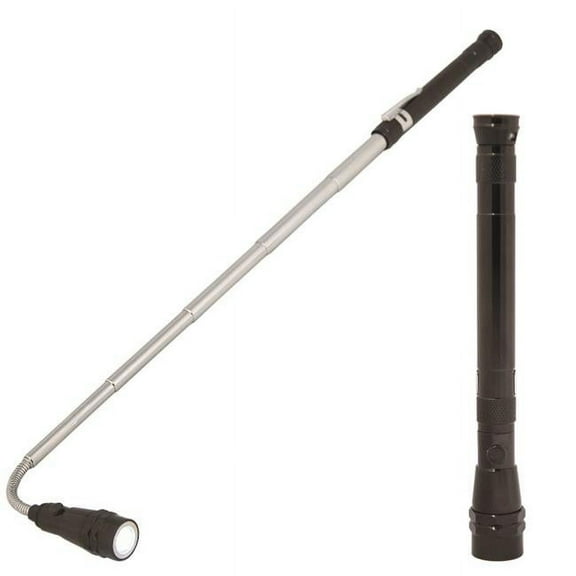 3 LED Telescopic Flashlight - Black