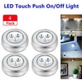thumbnail image 1 of 3 LED Touch Push On/Off Light Self-Stick On Click Battery Operated Lights, 1 of 9
