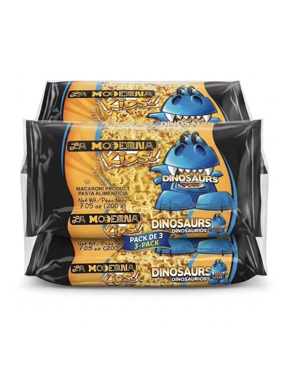 3 - La Moderna, Kids Dinosaur Pasta, 7.05 oz (Pack of 3)