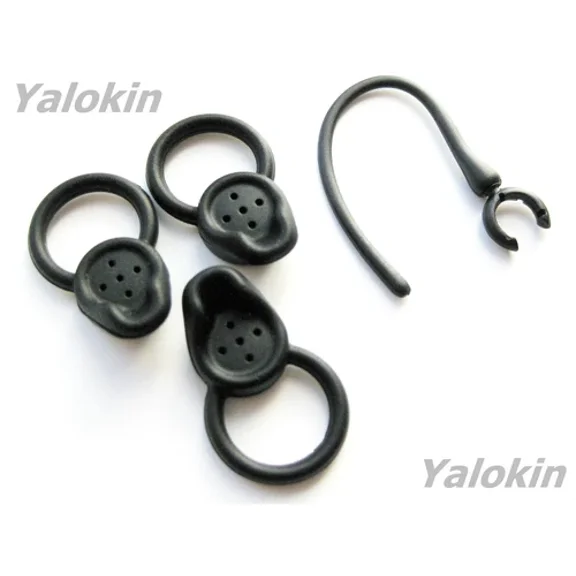 3 Large Black Stabilizer Ear Buds for Jawbone ERA