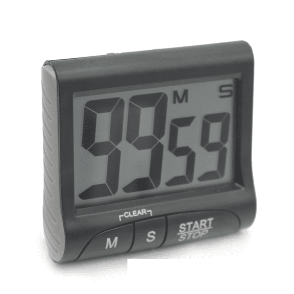 3" Large Display Kitchen Timer - Digital Timer Magnetic Back Loud Alarm On A Rope-Cooking Timers
