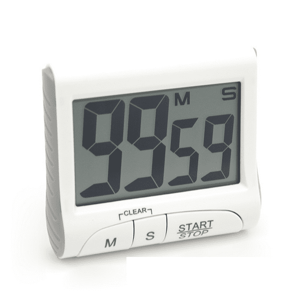 3" Large Display Kitchen Timer - Digital Timer Magnetic Back Loud Alarm On A Rope-Cooking Timers