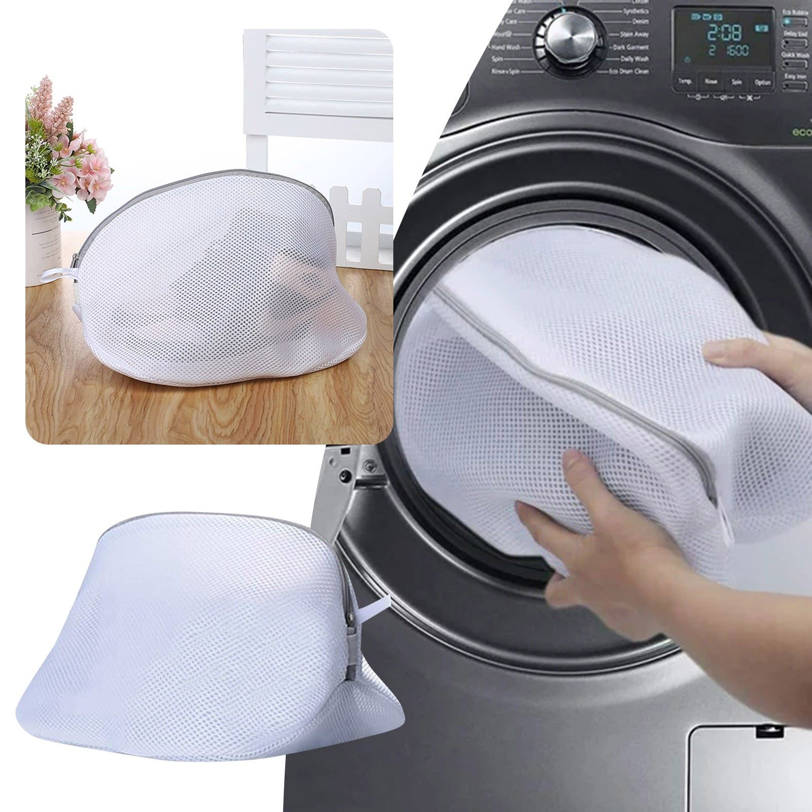 3 Laundry Net For Shoes / Sneakers Shoe Laundry Bag With Zipper For