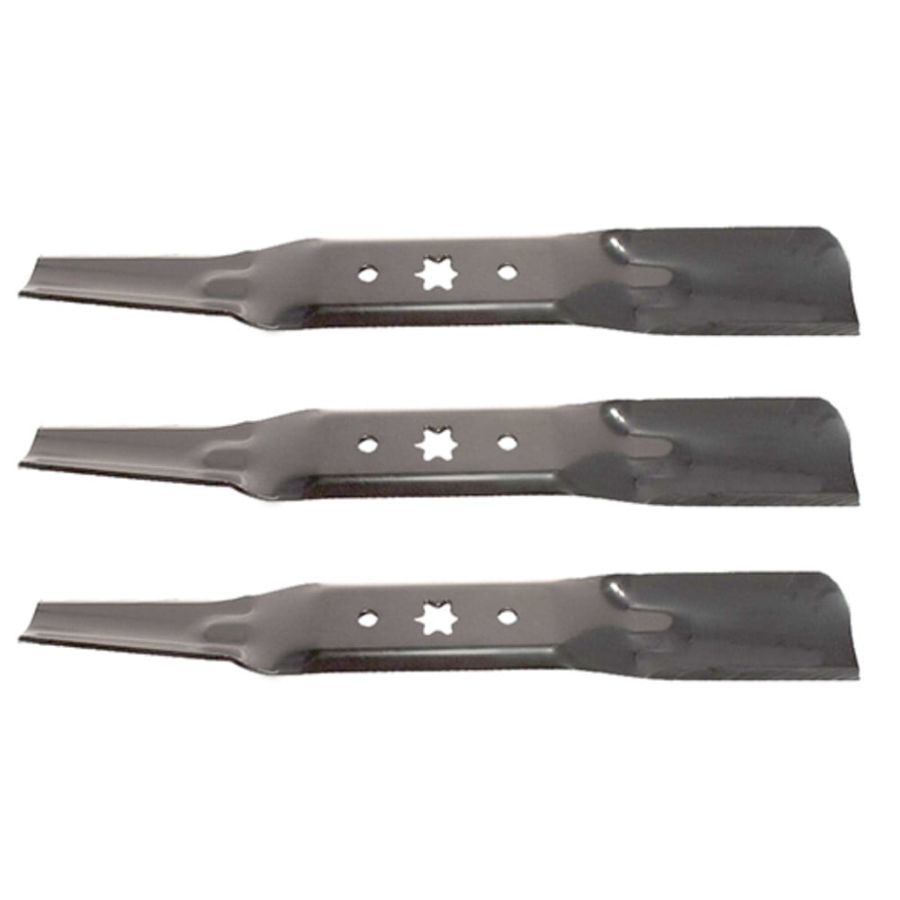 (3) Lawn Mower Blades 18-5/8" X 6 Point Star Fits Cub Cadet Mowers w/ 54" Deck