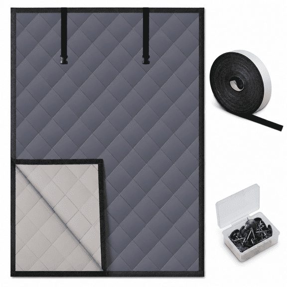 3 Layer 47x63in Thermalulated Window Cover Roll-up Blanket Insulation Kit