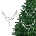 thumbnail image 1 of 3-Layer Acrylic Crystal Garland Strands Hanging Christmas Decorations Indoor Home Decor for Xmas Wedding Party(RL), 1 of 9