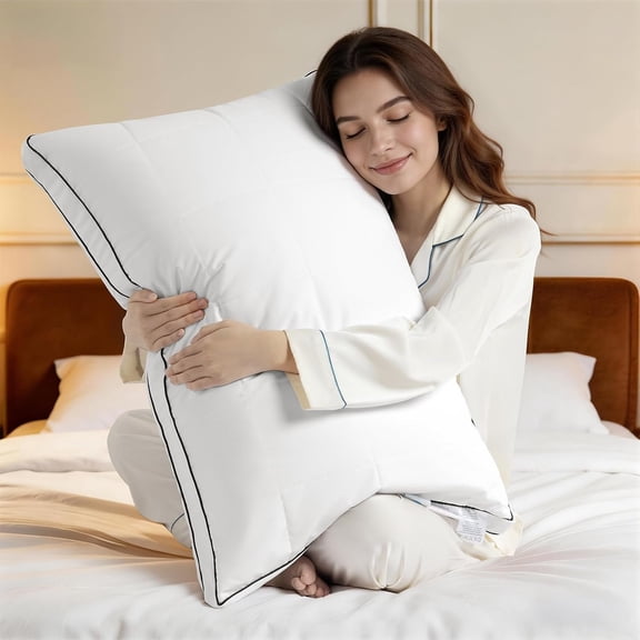 3-Layer Adjustable Goose Down Pillow Size, Modular Custom Height Pillow with Cooling Fabric, 80% Down 20% , RDS & Oeko-TEX Certified for Sleepers(1 Pack, 20"x36")