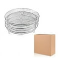 thumbnail image 1 of 3-Layer Air Fryer Rack Set , 304 Stainless Steel Mesh Baskets. Versatile Use for Air Fryer, Steamer, Oven, Dishwasher Safe, 1 of 6