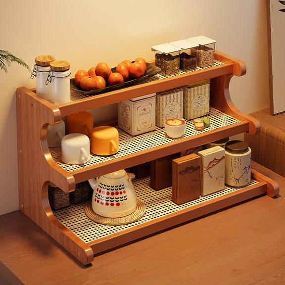 3-Layer Bamboo Space-Saving Storage Shelf