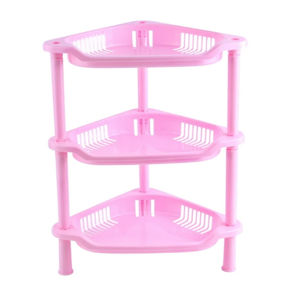 3-Layer Corner Storage Caddy - Square/Triangular, for Bathroom/Kitchen, Space Saving