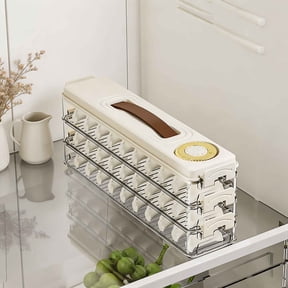 3 Layer Deviled Egg Dumpling Container With Lid Handle Stackable Egg Carrier Clear Plastic Tray Fridge Picnic Party Snack Storage Food Keeper for Home Kitchen Meal Prep Travel Picnic Office Kitchen
