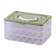 thumbnail image 1 of 3 Layer Egg Holder for Refrigerator - 72 Capacity Clear Plastic Eggs Storage Container with Lid and Handle - Stackable Fridge Organizer Bin for Egg Storage - Durable and Easy to Clean, 1 of 6