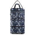 thumbnail image 1 of New York XPress 36" 3 Layer Expandable Suitcase Bag Foldable Wheeled Duffel Bag with Wheels & Handles,Waterpoof Large Travel Duffel Bag for Trip Moving Storage(BK-WT FLORAL), 1 of 10